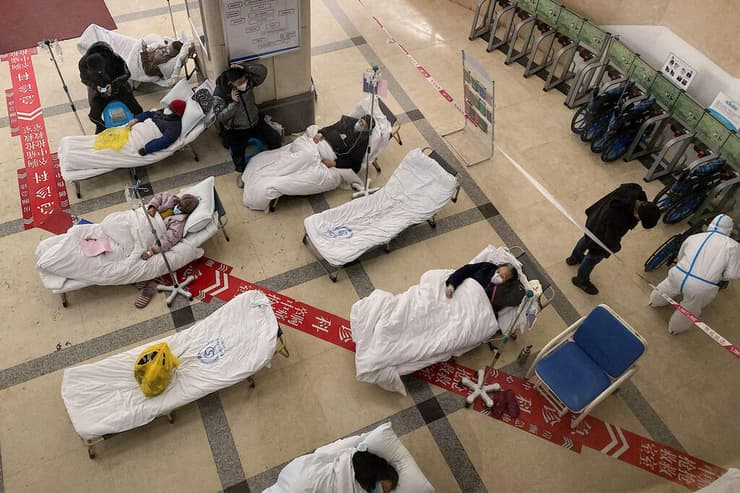 סין התפרצות קורונה בית חולים בעיר צ'ונגצ'ינג
