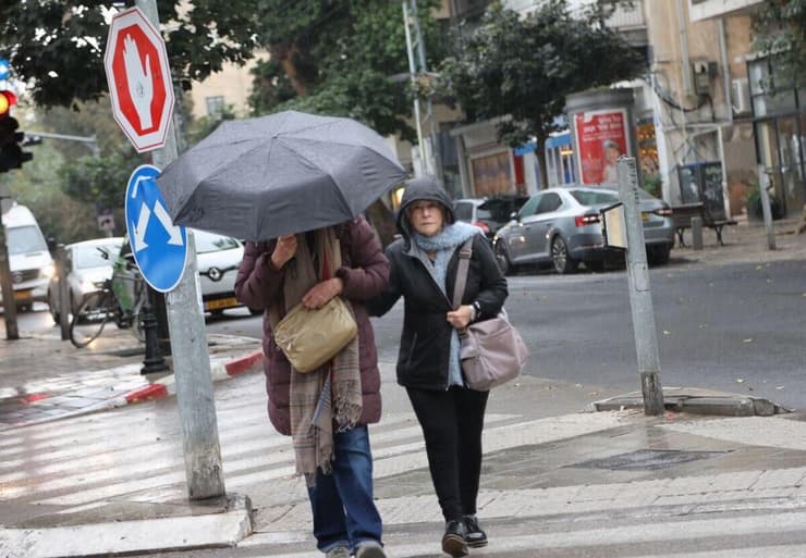 גשם בתל אביב