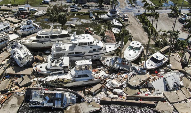 תמונות השנה 2022 הרס מ הוריקן איאן ב פלורידה ספטמבר