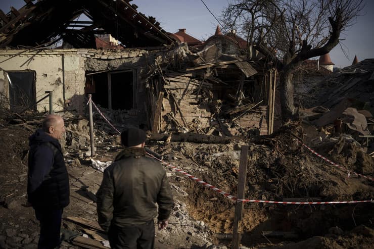 אוקראינה זירת תקיפה רוסית ב קייב 2 ינואר