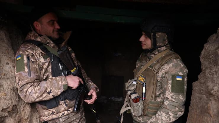 חיילים אוקראינים בעת המלחמה באוקראינה