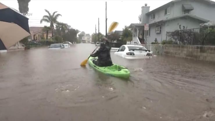 הצפות ב סנטה ברברה קליפורניה 