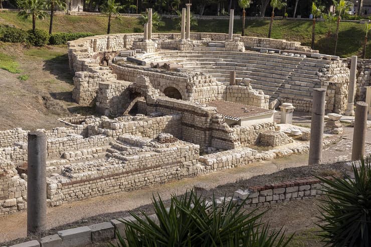 התיאטרון הרומי באלכסנדריה - היחיד שנמצא עד כה במצרים