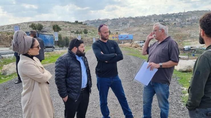 חברי הכנסת של מפלגת עוצמה יהודית בסיור בחאן אל אחמר