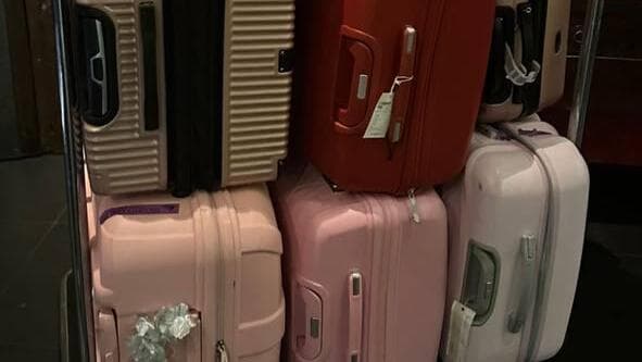המזוודות של החשודות בהברחת סמים לישראל