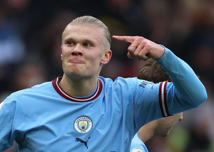 פייבוריטית ברורה. ארלינג הולאנד (צילום: רויטרס ) ארלינג הולאנד