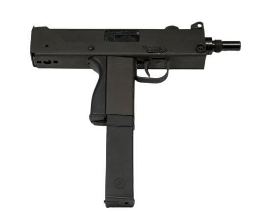 אקדח חצי אוטומטי מדגם קובראיי M11 ששימש ב טבח ירי ב מונטרי פארק קליפורניה ארה"ב