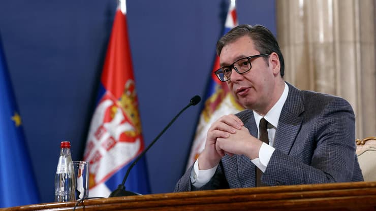 נשיא סרביה אלכסנדר ווצ'יץ' נאום מאותת על נכונות ל תוכנית מערבית הסדר עם קוסובו
