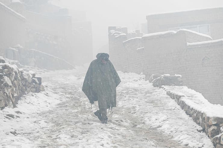 אפגניסטן גל קור שלג