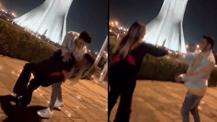 איראן מאסר לזוג שרקד ברחוב בטהרן