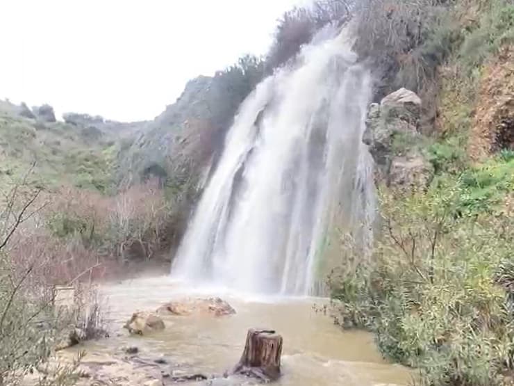 מפל הטחנה בנחל עיון, אתמול