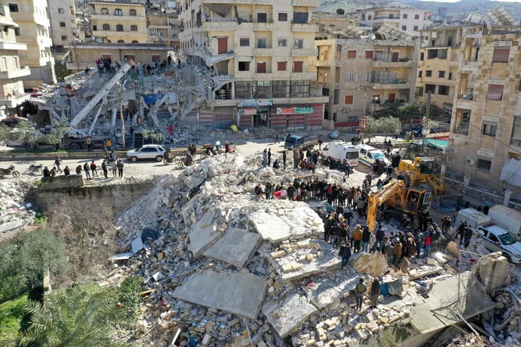  כפר סלקין סוריה הרס הריסות מחלצים נזק חורבן רעידת אדמה 