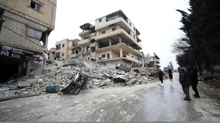 נזקי הרעידה באידליב, סוריה
