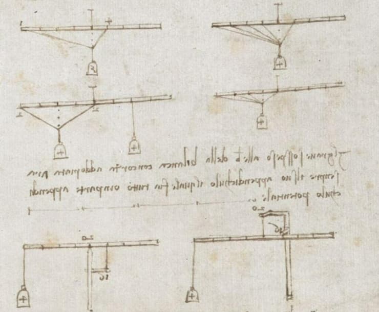 תרשימיו של לאונרדו דה וינצ'י בנוגע לכוח הכבידה