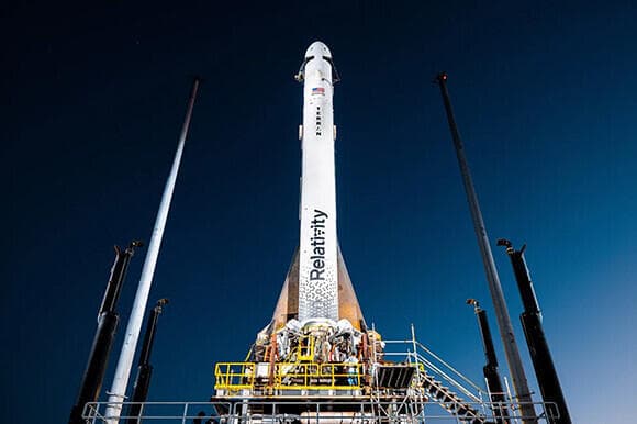 הטיל הראשון שמיוצר בהדפסת תלת-ממד. טראן 1 בדרך לכן השיגור בקייפ קנברל שבפלורידה