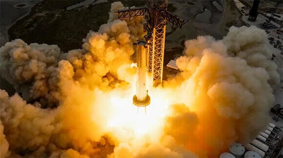 מתכננים התקדמות מהירה מאוד. ניסוי ההנעה הסטטית של מנועי הטיל סופר הבי ב-9 בפברואר 2023 