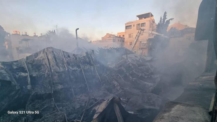 שריפה בישיבת סאטמר בשכונת גאולה בירושלים
