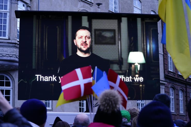 דנמרק קופנהגן הפגנה למען אוקראינה