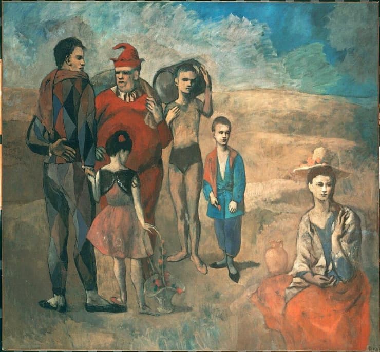 הציור "La famille de saltimbanques"