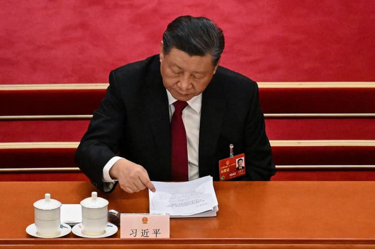 נשיא סין שי ג'ינפינג בכינוס הקונגרס העממי של ארצו 5 במרץ