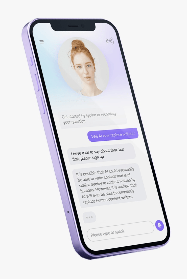 האפליקציה החדשה מאפשרת למעשה לדבר עם אווטאר
