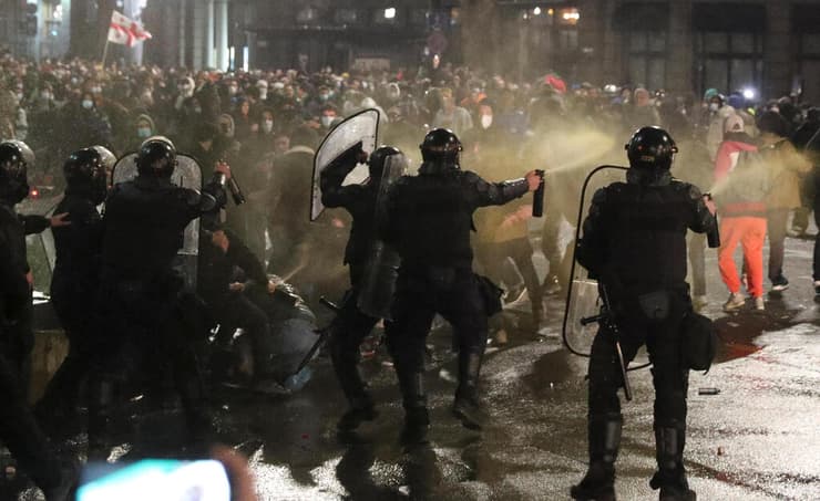 גאורגיה מהומות חוק הסוכנים הזרים טביליסי