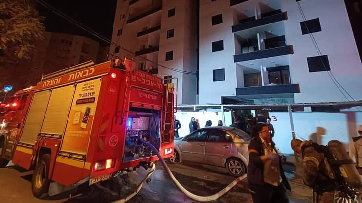 שריפת דירה ברחוב מעפילי אגוז בתל אביב 
