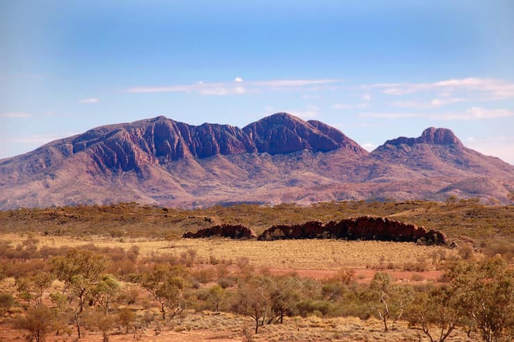 רכס ההרים פלינדרס שבאוסטרליה, שם התגלו לראשונה שרידי העצמות של דינאטואטוס גפאה