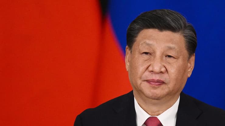 נשיא סין שי ג'ינפינג בטקס חתימה עם נשיא רוסיה פוטין ב קרמלין 