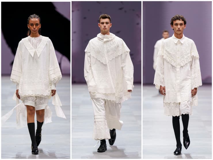 התצוגה של אהרון גניש בשבוע האופנה קורנית תל אביב 2023