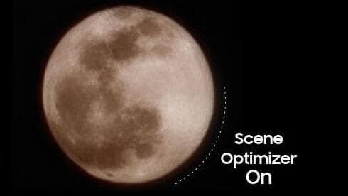 כך המצלמה הדיגיטלית מעבדת את התמונה של הירח בסמארטפון