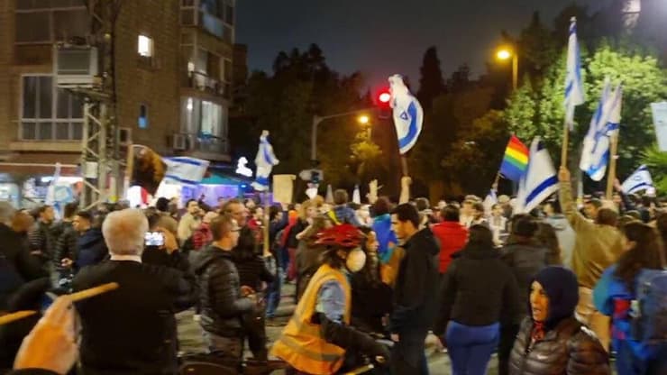 הפגנה ברחוב עזה בירושלים