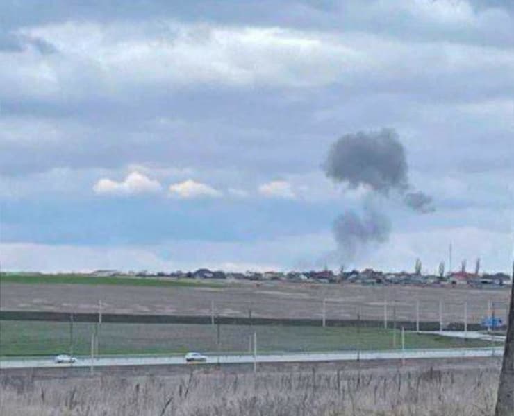 פיצוץ סמוך לבסיס רוסי ב חצי האי קרים אזור סימפרופול