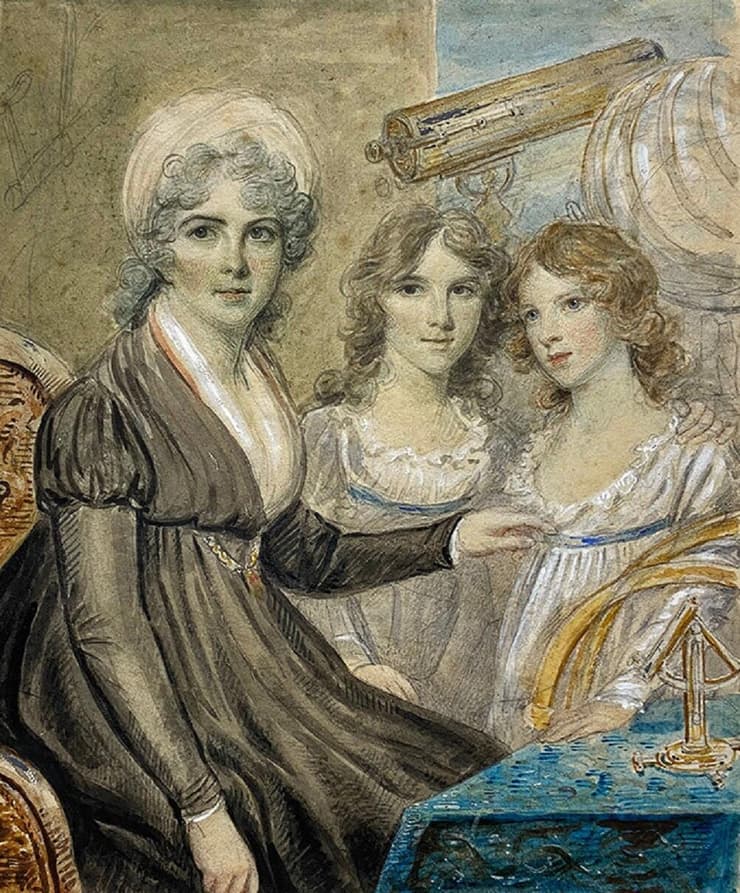מרגרט בריאן (משמאל) ושתי בנותיה, אן מריאן ומריה