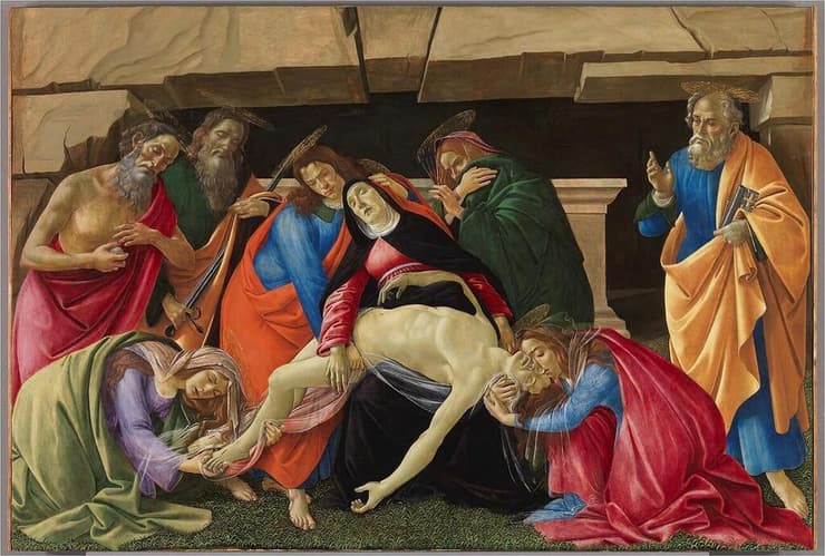 הציור "הקינה על מות ישו" של הצייר סנדרו בוטיצ'לי