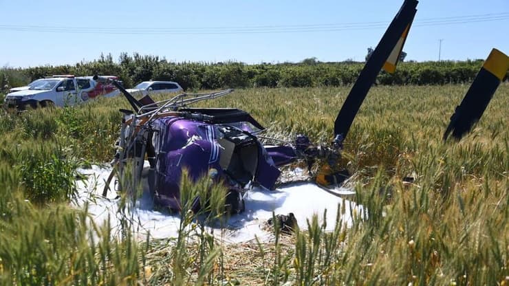 זירת התרסקות המסוק