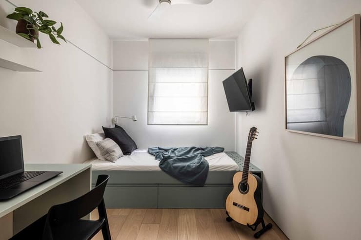 דירה קטנה בתל אביב פרויקט המנטורינג של שש בי
