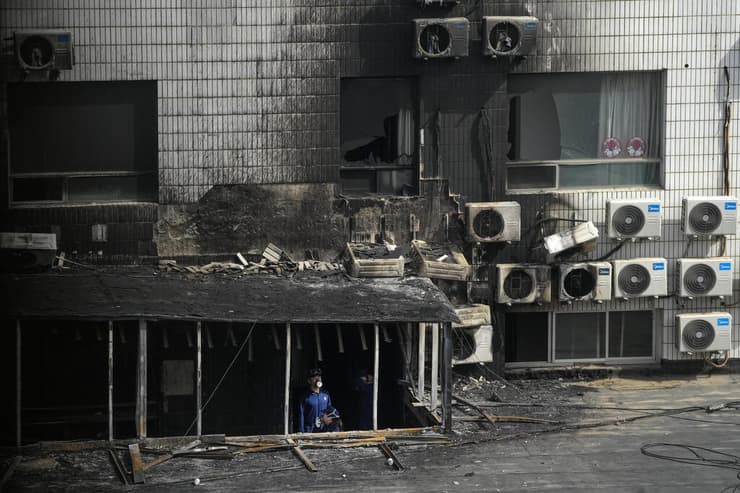 סין שריפה בית חולים בייג'ינג 29 הרוגים
