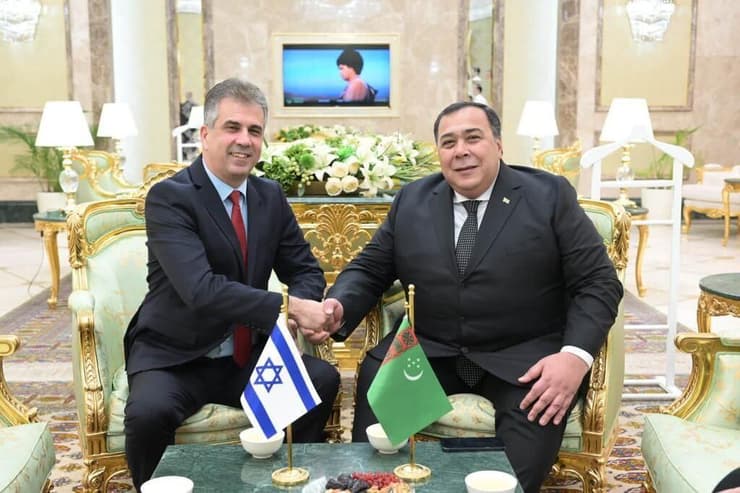 שר החוץ אלי כהן בביקור בטורקמניסטן