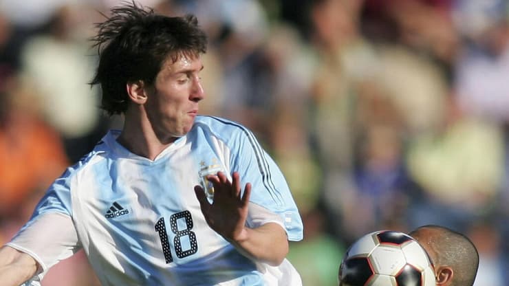 לאו מסי בנבחרת ארגנטינה עד גיל 20