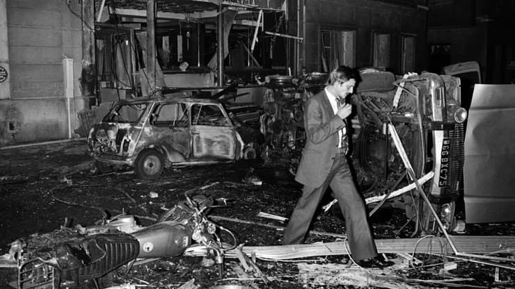 זירת הפיגוע בבית כנסת בפריז ב-1980