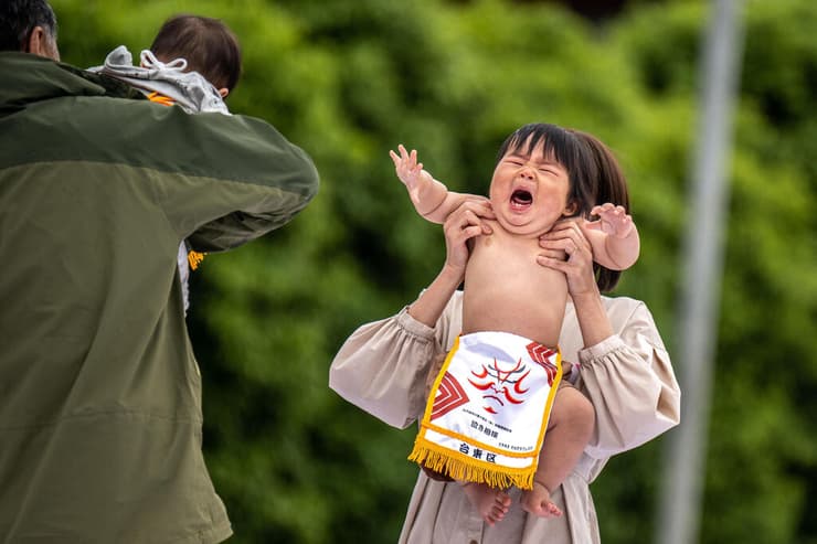 יפן סומו התינוק הבוכה