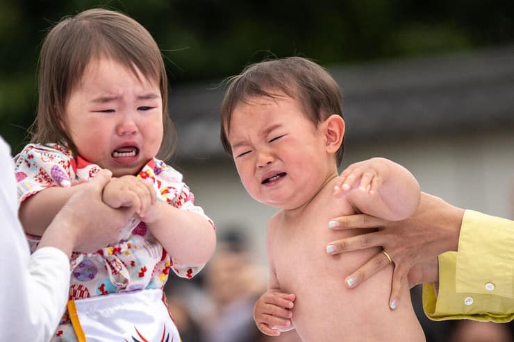 יפן סומו התינוק הבוכה