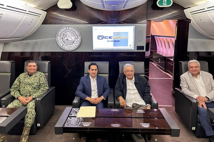 מקסיקו המטוס הנשיאותי מטוס סוף סוף נמכר נשיא אנדרס מנואל לופס אוברדור