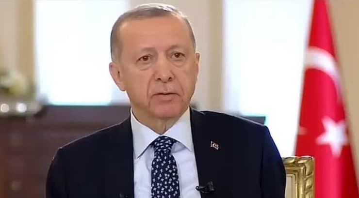 נשיא טורקיה רג'פ טאיפ ארדואן חש ברע הראיון הופסק בשידור חי