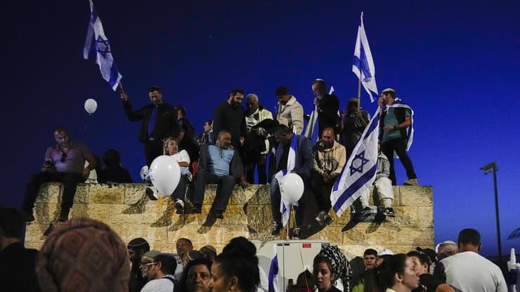 הפגנה בעד המהפכה המשפטית בירושלים