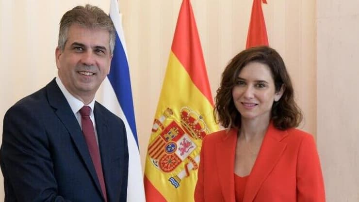 שר החוץ אלי כהן בביקור מדיני בספרד 