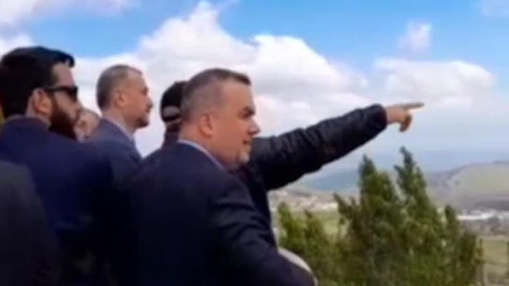 שר החוץ האיראני בגבול לבנון-ישראל
