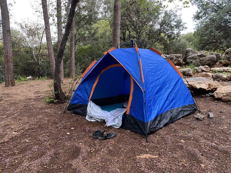 האוהל שלנו בחניון כליל החורש בפארק גורן