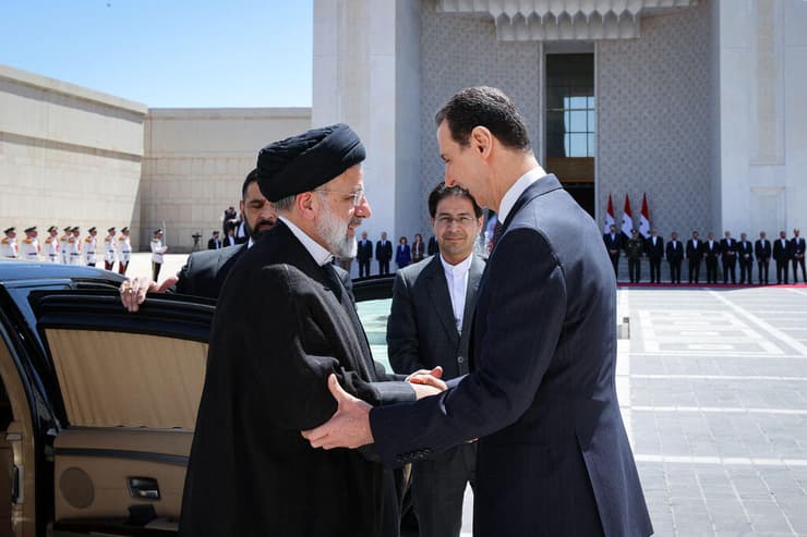 נשיא איראן איברהים ראיסי נפגש עם נשיא סוריה בשאר אסד בדמשק